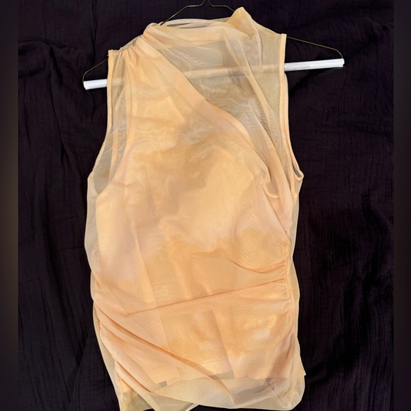 ZARA DRAPED TULLE TIE DYE TOP - Picture 5 of 7